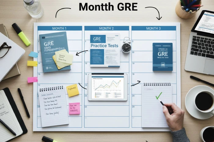 GRE Prep in 3 Months: Complete Step-by-Step Study Plan